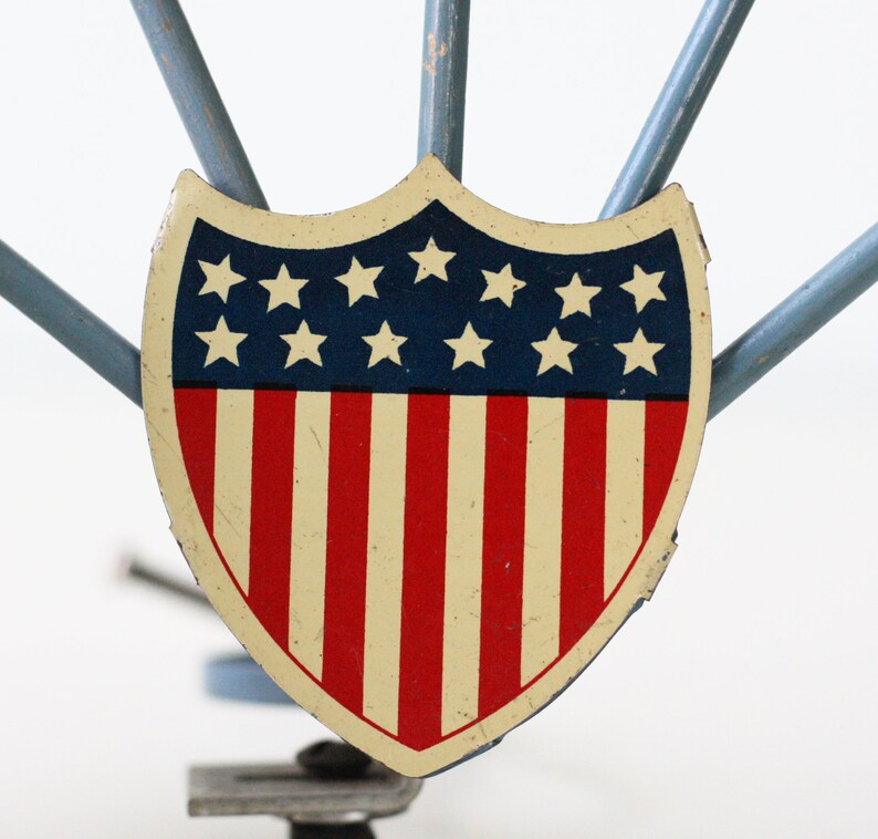 Vintage Flag Holder USA Federal Shield Automobile Flag Etsy