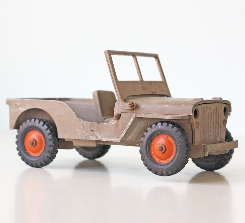 Vintage Willy's Jeep West Craft Steel Army Jeep Toy Etsy