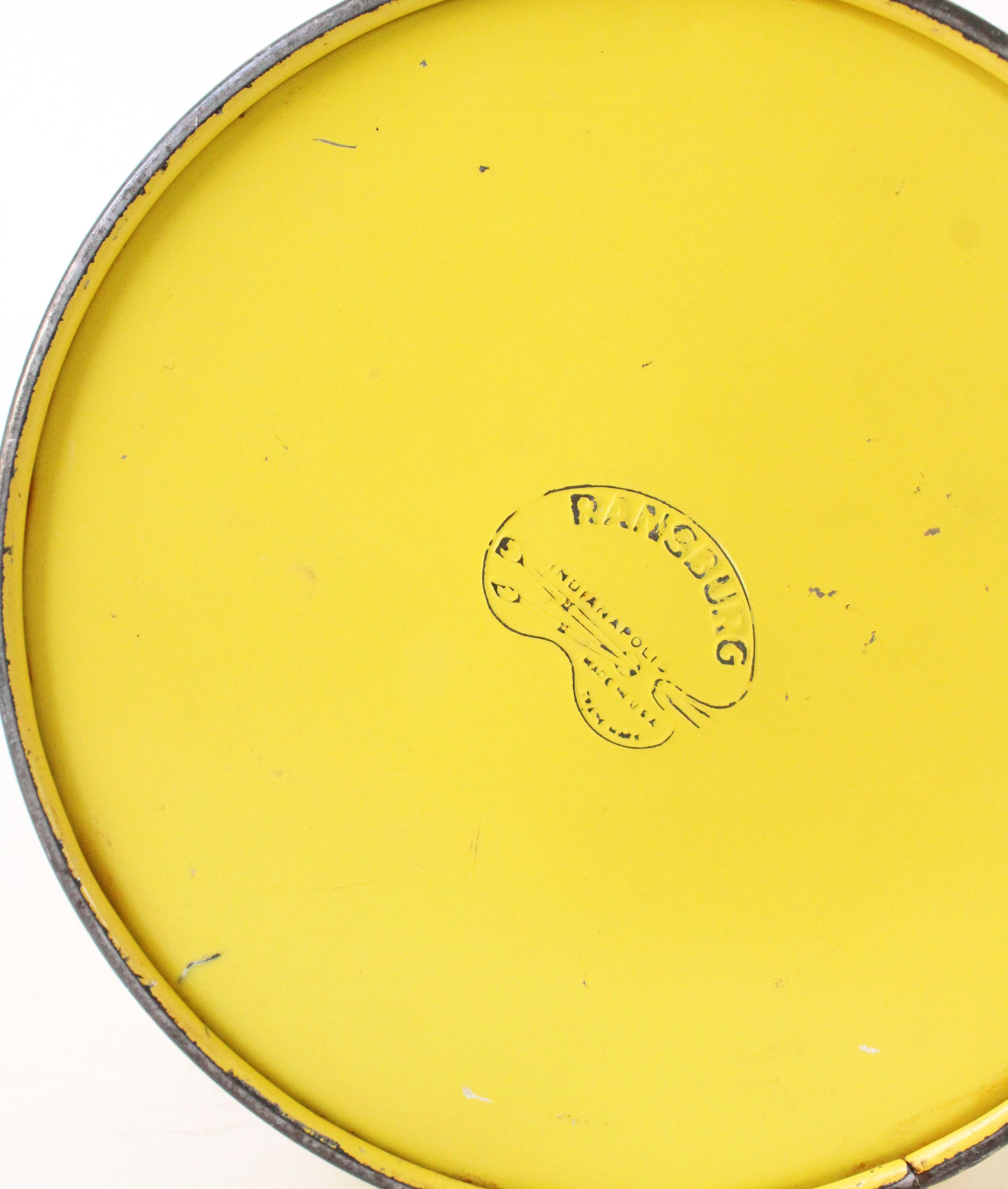 RANSBURG ランズバーグ キャニスター 缶 6点セット 黄色 花 ヴィンテージ ランズバーグ トレイン クッキーキャニスター