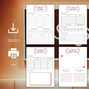 Budget Planner, Finance Tracker, Money Management Planner, Savings Tracker, Financial Goals, Budgeting Gift