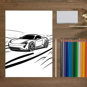 Cool Car Coloring Pages for Kids | Printable Boys Coloring Sheets | Fun Vehicle Activity | Instant Download | Toddler Crafts