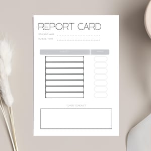 Boletín de calificaciones para descargar en formato digital, boletín de calificaciones, boletín de calificaciones para imprimir, boletín de calificaciones para la educación en el hogar, seguimiento del progreso académico, informe escolar