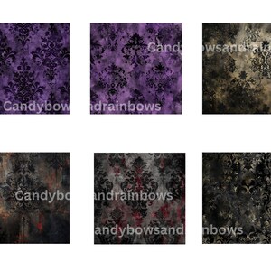 Vintage Gothic Digital Paper - 18 PNG Images of Vintage Gothic Designs ...