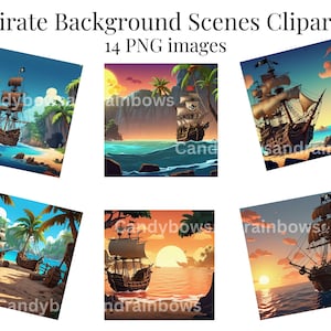 Piratenszene Hintergründe Clipart - 14 PNG-Bilder von Piratenszenen - Cartoon Piratenszenen Hintergrund Clipart - Kommerzielle Nutzung erlaubt