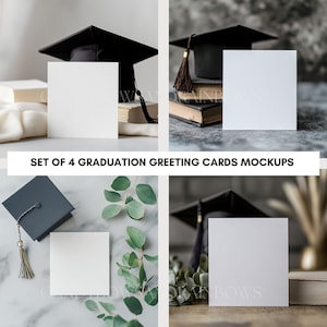 Maqueta de tarjeta de felicitación de GRADUACIÓN - Maqueta de graduado - Maqueta de tarjeta de felicitación con fondo de graduación - Maqueta de felicitaciones - Uso comercial