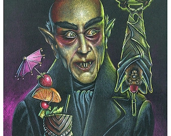 Doug Horne open edition 8x10  print Tiki, Nosforatu