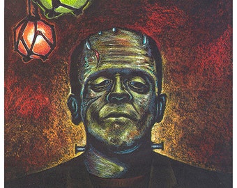 Doug Horne open edition print. Frankenstein, Universal Monster Art