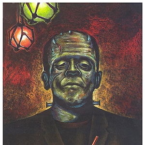 Doug Horne limited edition print. Frankenstein, Universal Monster Art
