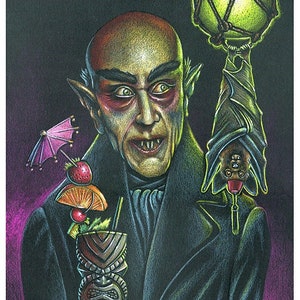 Doug Horne open edition 8x10  print Tiki, Nosforatu