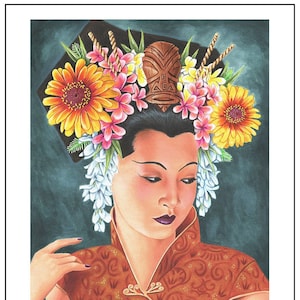 Doug Horne open edition 8X10 print Anna May Wong Queen Tiki