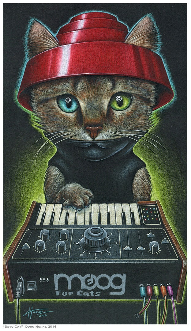 Doug Horne Limited Edition Art Print DEVO Cat - Etsy