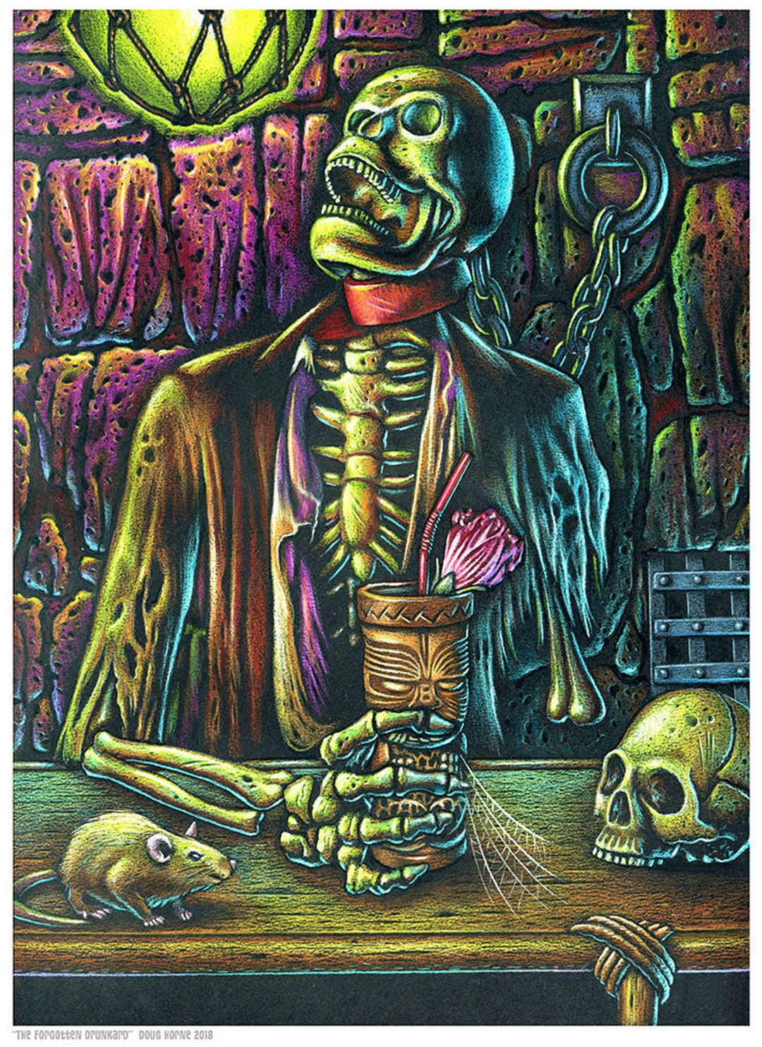 Doug Horne Open Edition 8X10 Print Tiki, Polynesian, Hawaiian