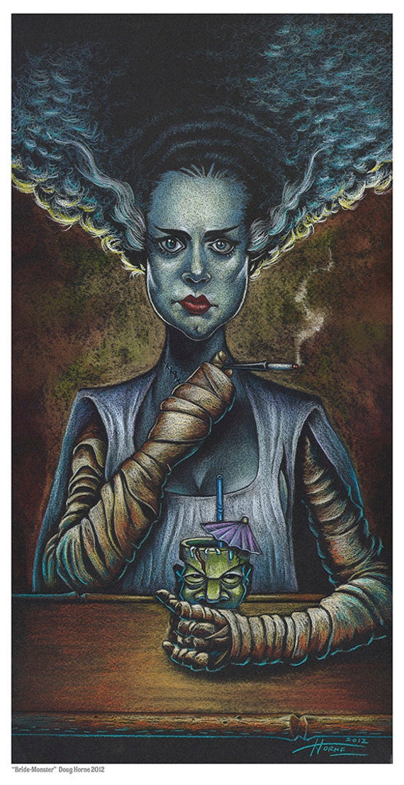 Doug Horne Limited Edition Print. Frankenstein, Universal Monster