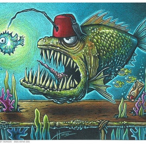 Doug Horne open edition print Angler fish
