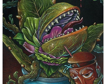 Doug Horne art print Little shop of Horrors Audrey II