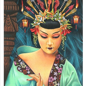 Doug Horne limited edition print Tiki, Formosa Queen