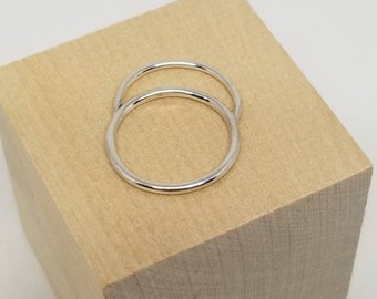 Sterling half-circle ring