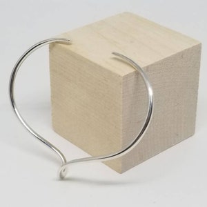 Classic sterling cuff bracelet with a twist image 5