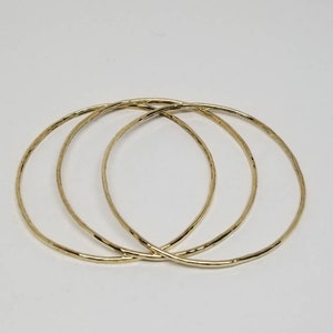 Set of 3 brass bangles image 4