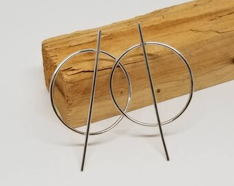 Bold sterling post earrings