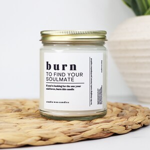Soulmate, love, relationship, best friend gifts, birthday gift, scented soy candle, gifts,  girlfriend gift, candles, Corporate gifts