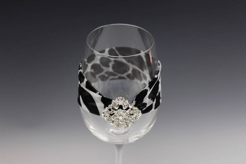 Fancy Wine Glass Decorations Decorative Wine Glasses Decorated 13oz Wine Glass Wine Glass Garter Fancy Wine Glass Wine Glass Jewelry