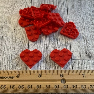 LEGO Hearts Lot of 12 Red Pieces 1"