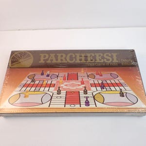 Vintage 1982 Parcheesi Board Game Deluxe Edition Royal Game of India SEALED