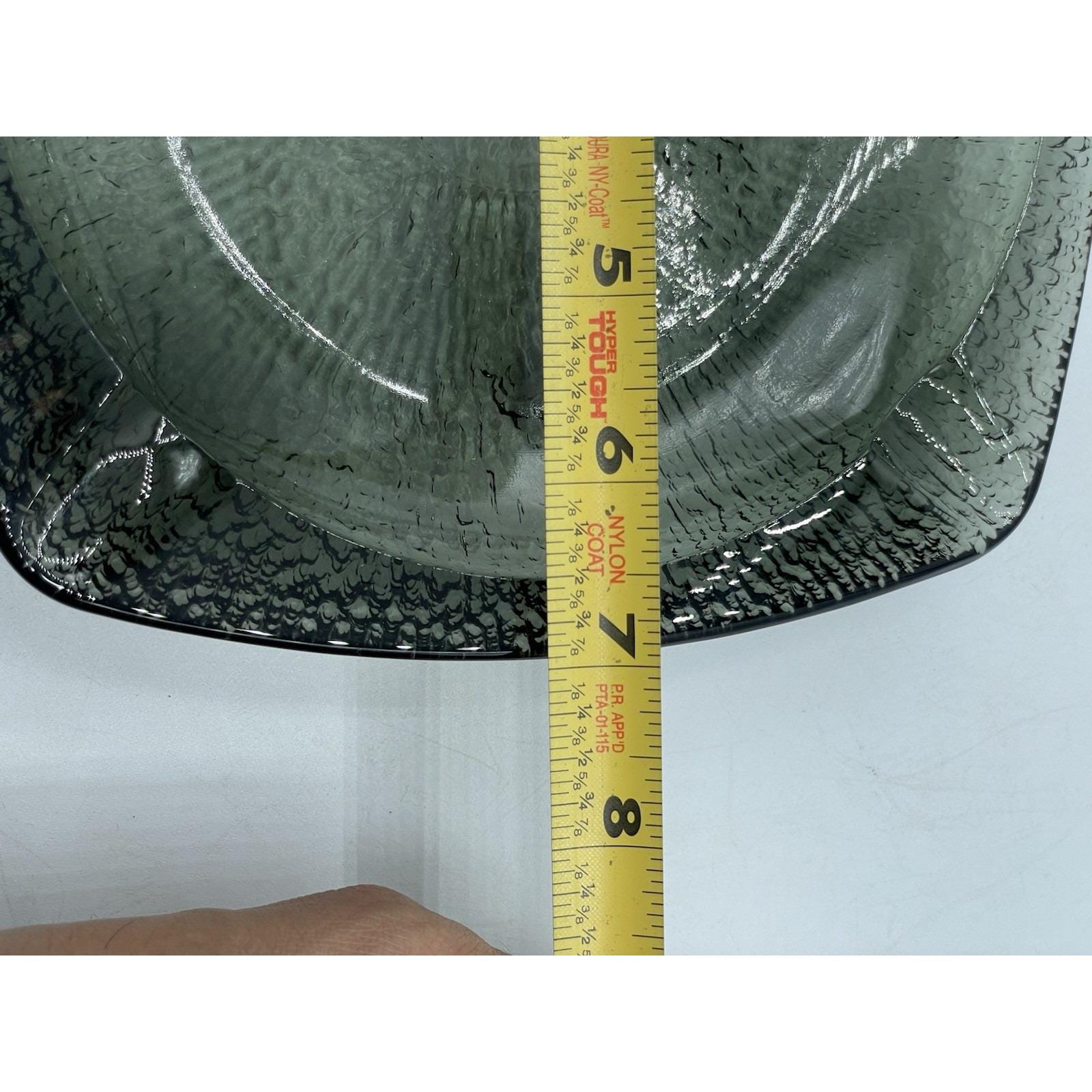 グレー　灰皿　ミッドセンチュリー 大型7インチ x 7インチ ミッドセンチュリー スモーキーグレー