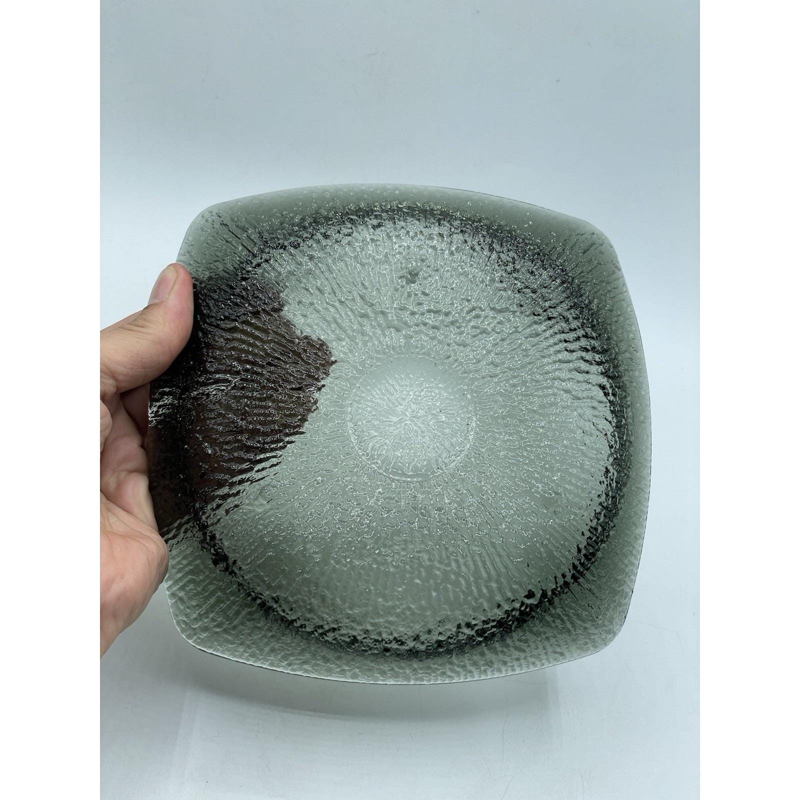 大型7インチ x 7インチ ミッドセンチュリー スモーキーグレー