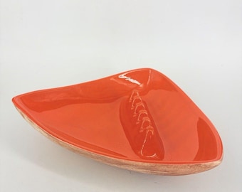 VTG MCM California POTTERY Ashtray Boomerang Atomic 70's