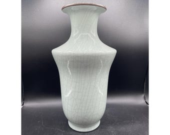 中国の青磁のひび割れ模様の花瓶 - Etsy 日本