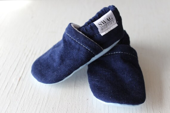 corduroy baby booties
