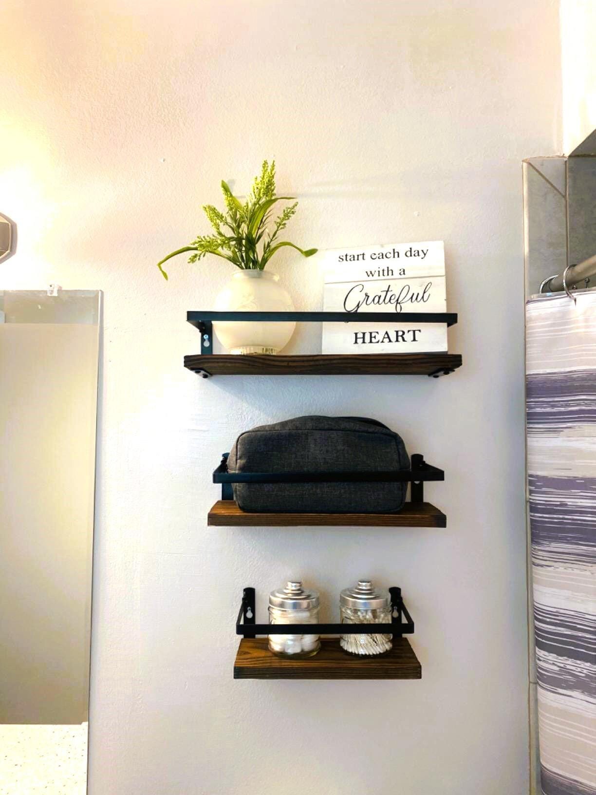 Bathroom Shelves Over Toilet Etsy
