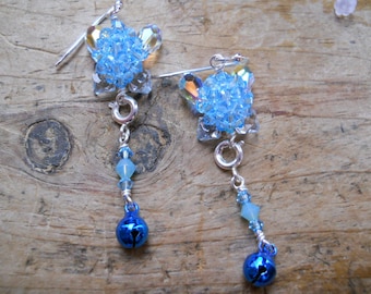 TUTORIEL MOTIF DE PERLES : Pendentif en perles de cristal avec breloque fée en cristal