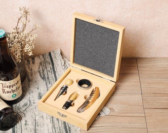 Personalized Wine Tool Set, Custom Wine Opener, Personalized Wine CorkScrew, Groomsmen Gift, Father's Day Gift, Wedding Party Gifts