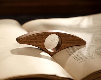 Wooden Thumb Page Holder, Wooden Book Page Holder, Gift For Bookworms, Gift For Book Lovers, Book Accessories, Page Spreader, Birthday Gift