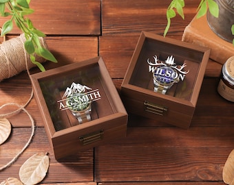 Personalized Watch Box, Custom Engraved Watch Case, Fathers Day Gift, Personalized Watch Storage, Anniversary Birthday Gift For Men