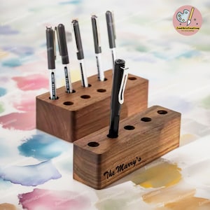 Personalized Paint Brush Holder, Custom Engrave Painter Paint Brush Rest, Initial Artist Organizer, Custom Gift for Artists,Gift for Painter