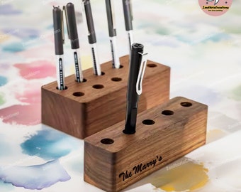 Personalized Paint Brush Holder, Custom Engrave Painter Paint Brush Rest, Initial Artist Organizer, Custom Gift for Artists,Gift for Painter