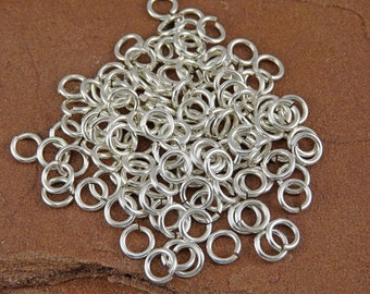 Sterling Silver Jump Rings - 150 20 gauge 2mm ID Jump Rings