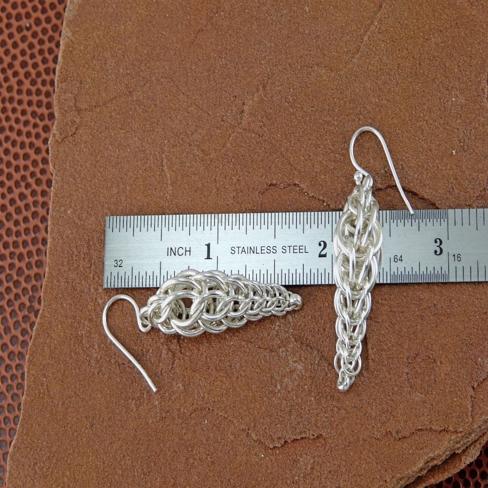 Chainmaille Kit Inversian Persian Sterling Silver Earring Etsy