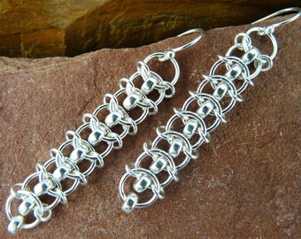 Centipede Chainmaille Earring Tutorial pdf