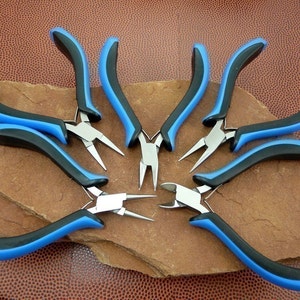 Jewelry Making Pliers 4 Piece Set Beadsmith Ergonomic With Case