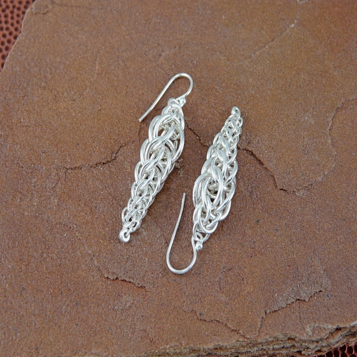 Chainmaille Kit Inversian Persian Sterling Silver Earring Etsy