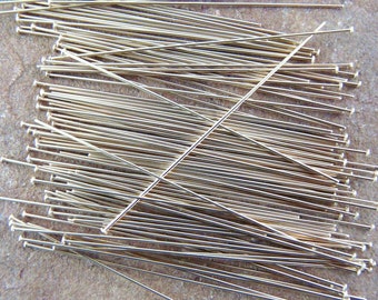 Genuine Copper Head Pins - 80 22 gauge 2 inch headpins