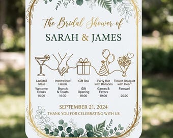 Custom Acrylic Wedding Sign, Wedding Timeline Sign, Acrylic Welcome Sign, Wedding Decor, Wedding Signage, Wedding Gift