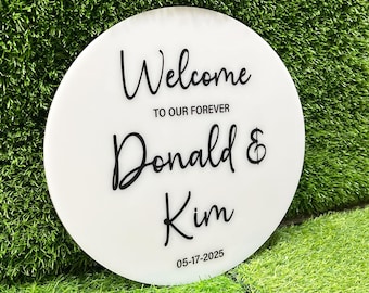 Acrylic Wedding Sign, Acrylic Welcome Sign, Bridal Shower Sign, Welcome Wedding Sign, Custom Wedding Gift, Custom Wedding Sign