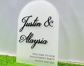Custom Islamic Wedding Welcome Sign | 3D Nikkah Arch Acrylic Sign | Arabic Bismillah Wedding Entrance Decor