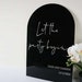 Arch Wedding Sign, Acrylic Wedding Welcome Sign, Custom Wedding Signage ...